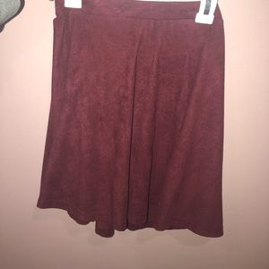 Velvet Maroon skirt